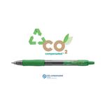 Pilot G-2 Plus Begreen Gel Ink Rollerball Medium Green (Pack of 12) PUJ166549