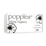 Poppies 1-Ply Napkins 30cm White (Pack of 5000) 3014WH