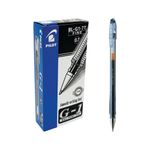 Pilot G-107 Gel Rollerball Pen 0.7mm Tip 0.39mm Line Black (Pack 12) - 1101201