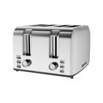 Igenix 4 Slice Toaster 1500W Stainless Steel IGT0409SS