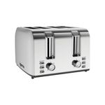 Igenix 4 Slice Toaster 1500W Stainless Steel IGT0409SS