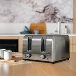 Igenix 4 Slice Toaster 1500W Stainless Steel IGT0409SS