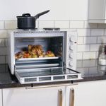 Igenix Electric Mini Oven with Double Hotplates 1500W 45L White IG7145