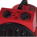 Igenix 3000W Industrial Drum Fan Heater 2 Heat Settings Red IG9301
