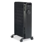 Igenix 2000W Digital Oil Filled Radiator with Timer Black IG2621BL
