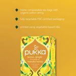 Pukka Organic Lemon Ginger and a Touch of Manuka Honey Tea Bags (Pack of 20) 801543
