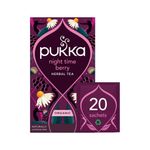 Pukka Night Time Berry Herbal Tea Bags (Pack of 20) 801714