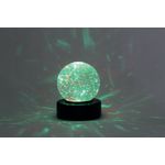 Desktop LED Light Up Glitter Ball Mood Light 100mm Battery Operated SWGB