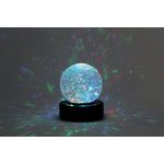 Desktop LED Light Up Glitter Ball Mood Light 100mm Battery Operated SWGB