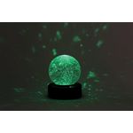 Desktop LED Light Up Glitter Ball Mood Light 100mm Battery Operated SWGB