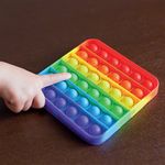 Pop Fidget Pad Square Multicoloured 125x125x10mm POPSQM