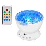 Ocean Wave Projector Lamp White SOWPM