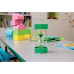 Sand Timer with Matching Coloured Sand 1 Minute Green/Clear 75x75x160mm ST1