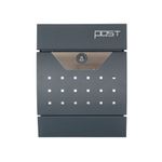 Phoenix Estilo Front Loading Letter Box Graphite MB0122KA