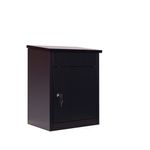 Phoenix Top Loading Parcel Box with Key Lock Black PB0581BK