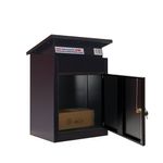 Phoenix Top Loading Parcel Box with Key Lock Black PB0581BK