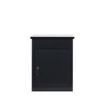 Phoenix Top Loading Parcel Box with Key Lock Black PB0581BK