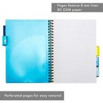 Pukka Pad Stripes Polypropylene Project Book 250 Pages A4 Blue/Pink (3 Pack) PROBA4
