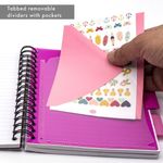 Pukka Pad Stripes Polypropylene Project Book 250 Pages A5 Blue/Pink (3 Pack) PROBA5