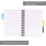 Pukka Pad Stripes Polypropylene Project Book 250 Pages A5 Blue/Pink (3 Pack) PROBA5