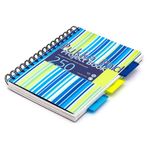 Pukka Pad Stripes Polypropylene Project Book 250 Pages A5 Blue/Pink (3 Pack) PROBA5