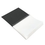 Pisces Art A3 Spiral Sketchbook Hardback 140gsm Black SPRA3