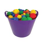Playsense Little Ball Pack Assorted Size and Colours (Pack of 56) EY-31202-000K