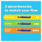 Tampax Compak Pearl Applicator Tampons Regular x16 Pack of 8 C012299