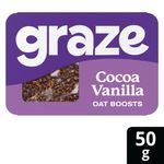 Graze Cocoa Vanilla Oat Boosts Flapjack Snack 50g (Pack of 9) C009513
