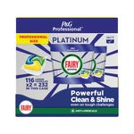 Fairy Professional Platinum Auto Lemon Dish Washing Capsules x116 (Pack of 2) C010417