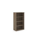 Universal bookcase 1440mm high with 3 shelves - Nebraska Oak
