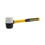 Rolson Combination Rubber Mallet 16oz Black/White Pack of 6 10560