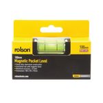 Rolson Magnetic Pocket Level 100mm Pack of 12 54116