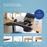 R-Go Ergonomic Armrest with Abdominal Cutout RGOARMC