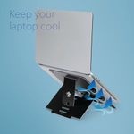 R-Go Riser Flexible Laptop Stand Black RGORISTBL