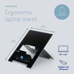 R-Go Riser Flexible Laptop Stand Black RGORISTBL