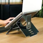 R-Go Riser Flexible Laptop Stand Black RGORISTBL