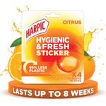 Harpic Hygiene Sticker/Block x4 Citrus Pack of 6 GB-AA0