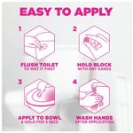 Harpic Hygienic Fresh Sticker Adhesive Toilet Block Floral x4 Tabs (Pack of 6) 3275290