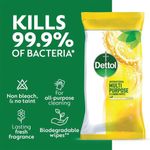 Dettol Antibacterial Multipurpose Cleaning Wipes 105 Large Wipes Citrus Zest (Pack of 3) 3124900