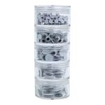 Stick-On Wiggly Eyes Stack Pack Black/White Assorted (Pack of 560) AR00885
