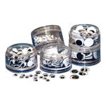 Stick-On Wiggly Eyes Stack Pack Black/White Assorted (Pack of 560) AR00885