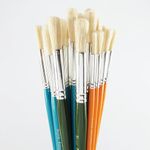 Hog Hair Round Short Paint Brushes Assorted (Pack of 30) FBASS