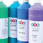 Ready Mixed Paint Set 1 Litre Assorted (Pack of 16) AD48608