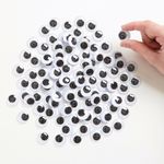 Stick-On Jumbo Wiggly Eyes Black (Pack of 100) AR02119