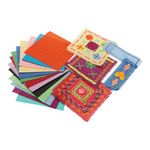 Binca Textile Squares 150x150mm Assorted (Pack of 50) TE00040