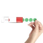 Blick Labels in Dispensers Round 19mm Green (Pack of 1280) RS011651