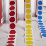 Blick Labels in Dispensers Round 19mm Red (Pack of 1280) RS012054