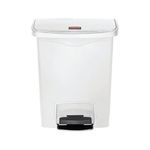 Rubbermaid Slim Jim Pedal Bin 30 Litres White 1883555