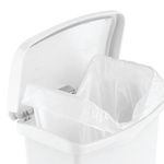 Rubbermaid Slim Jim Pedal Bin 30 Litres White 1883555
